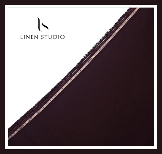 Burgoyne Premium Linen 70 Lea Shirting - Gondola Red (BACK IN STOCK)