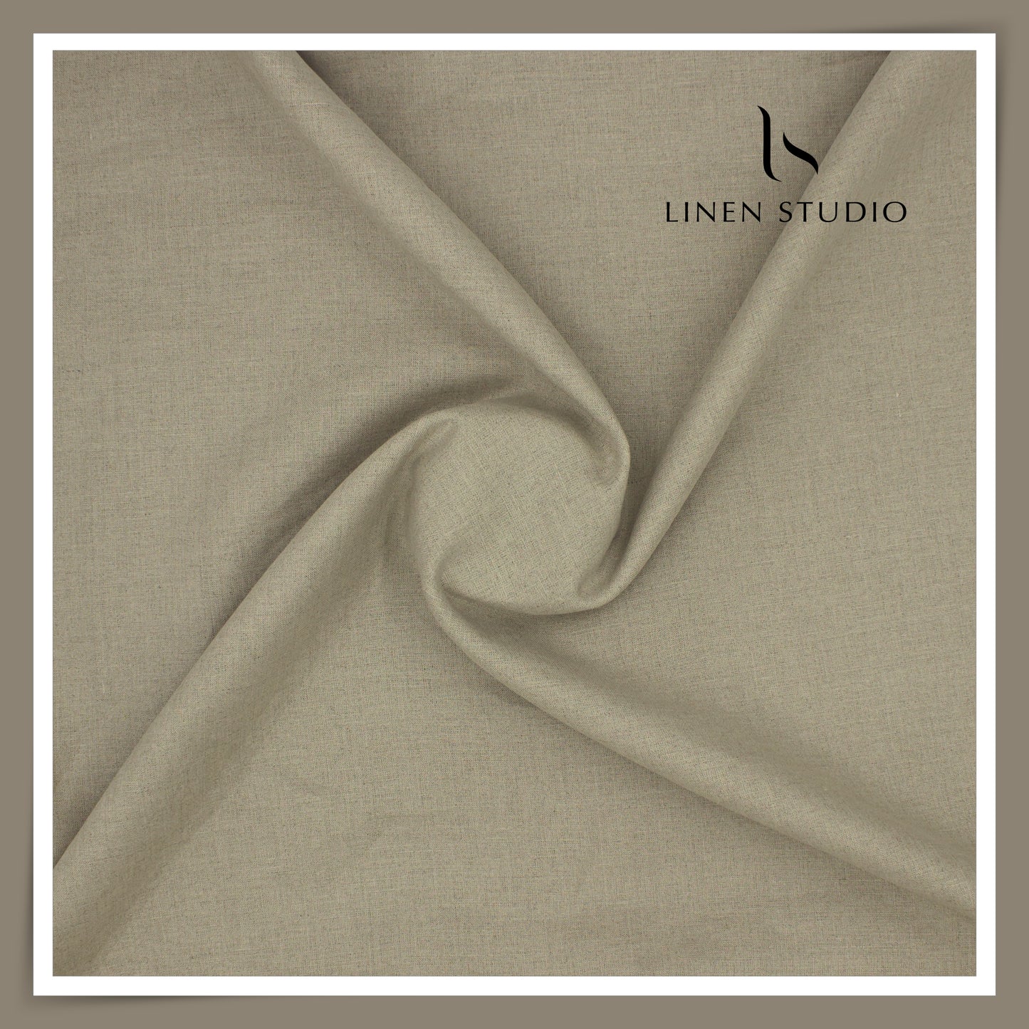 Burgoyne Premium Linen 70 Lea Shirting - Natural Granite (NEW)