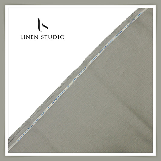 Burgoyne Premium Linen 70 Lea Shirting - Sage Grey (NEW)