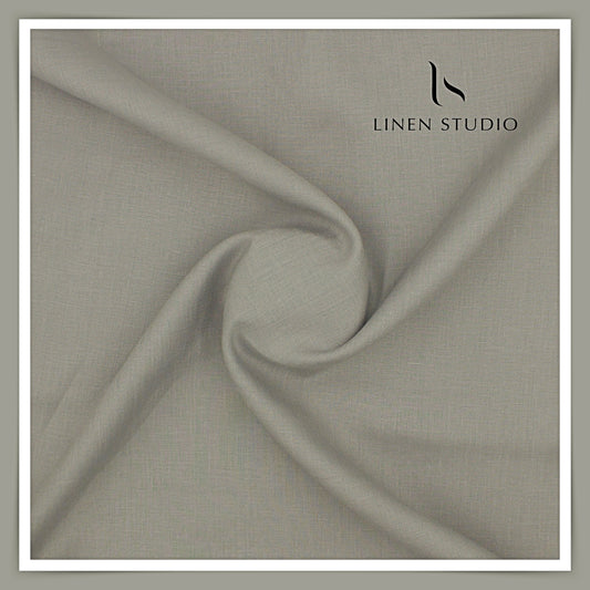 Burgoyne Premium Linen 70 Lea Shirting - Sage Grey (NEW)