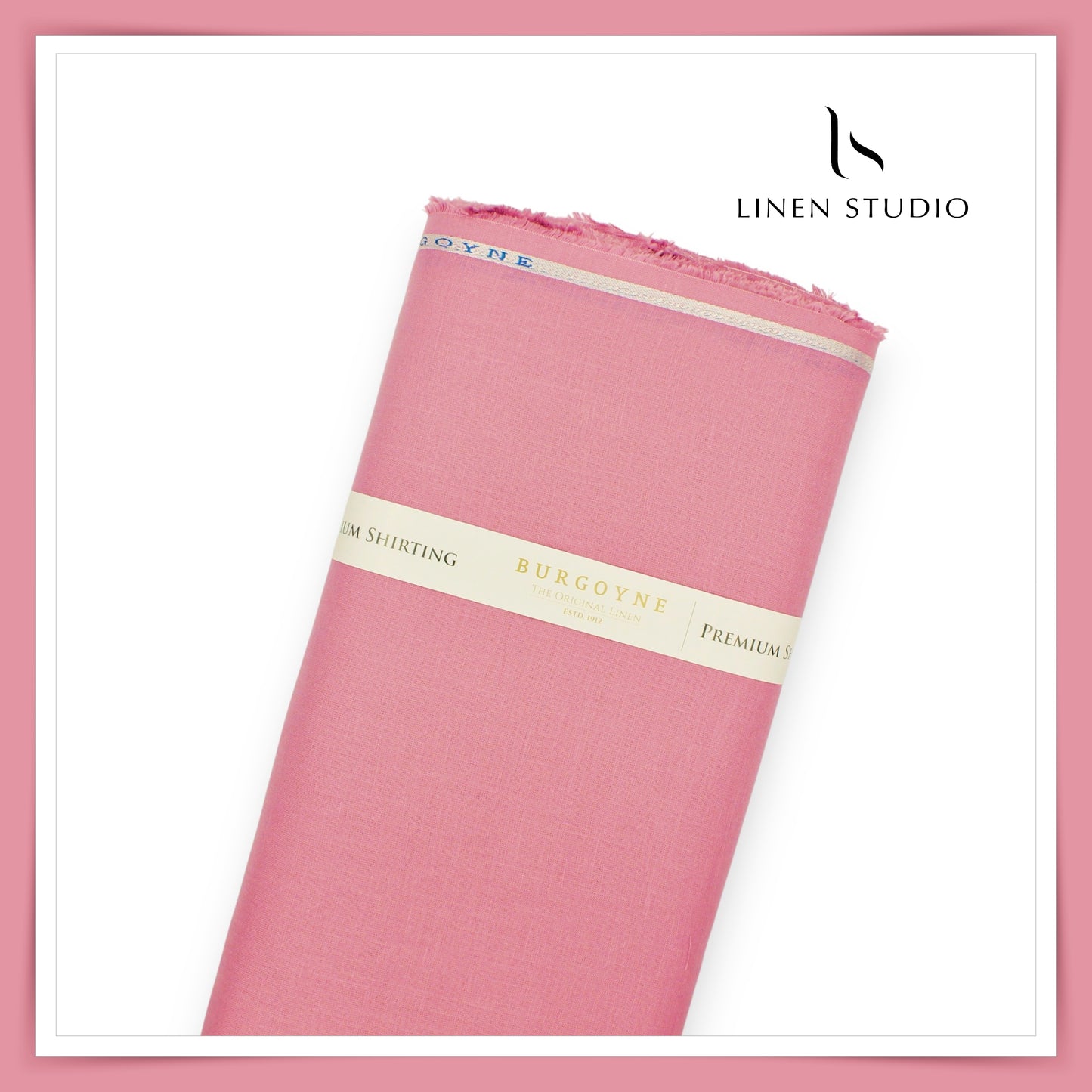 Burgoyne Premium Linen 70 Lea Shirting - Cashmere Rose (NEW)