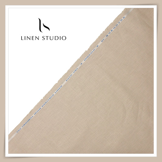 Burgoyne Premium Linen 70 Lea Plain Shirting - Cool Taupe (NEW)