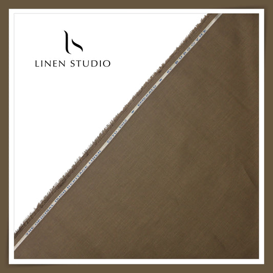 Burgoyne Premium Linen 70 Lea Plain Shirting - Kabul (NEW)