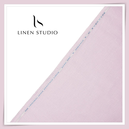 Burgoyne Premium Linen 70 Lea Plain Shirting - Lavender Flare (NEW)