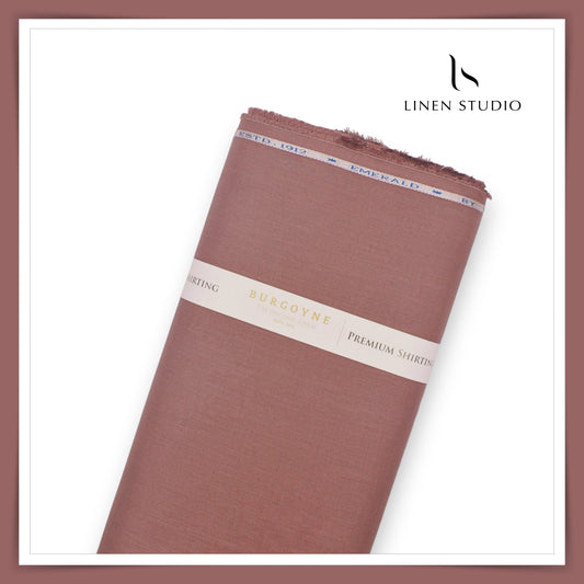 Burgoyne Premium Linen 70 Lea Shirting - Dark Chestnut (NEW)