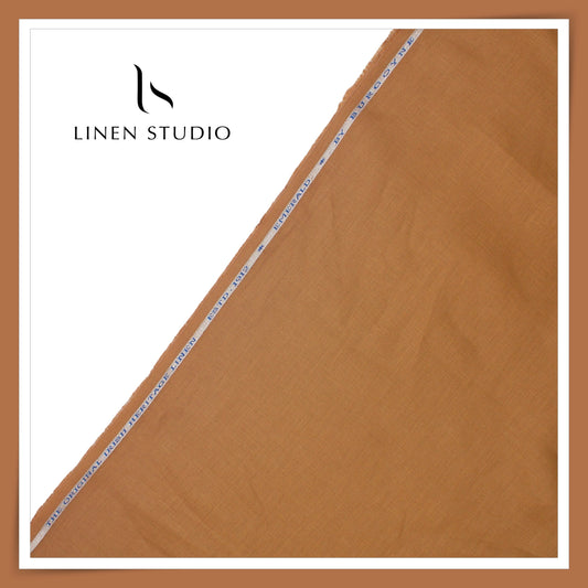 Burgoyne Premium Linen 70 Lea Shirting - Earth Stone (NEW)