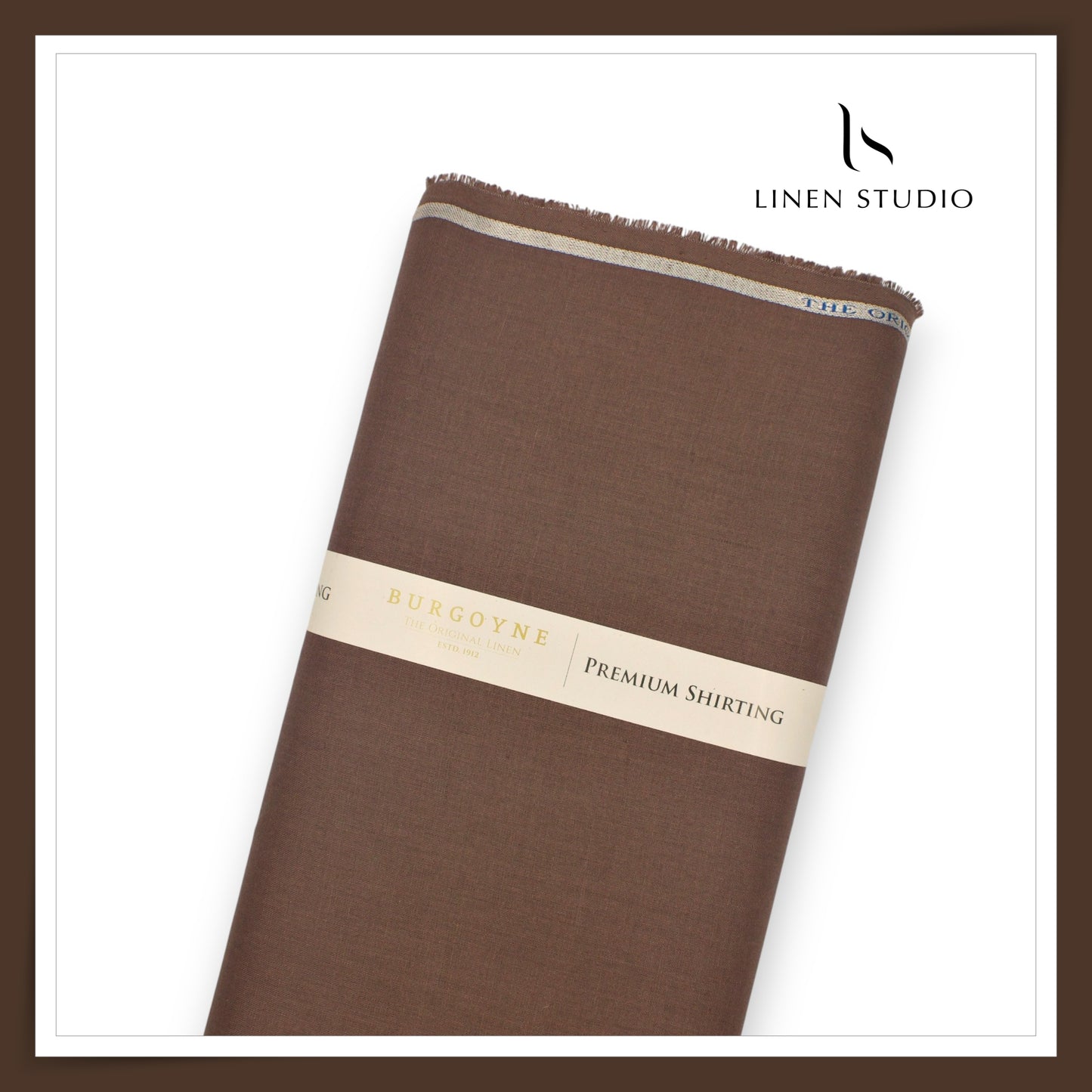 Burgoyne Premium Linen 70 Lea Shirting - Irish Coffee Taupe (NEW)