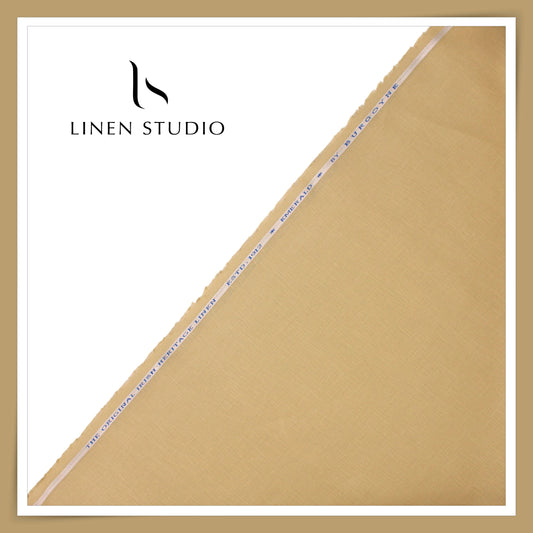 Burgoyne Premium Linen 70 Lea Shirting - Dark Fawn (NEW)