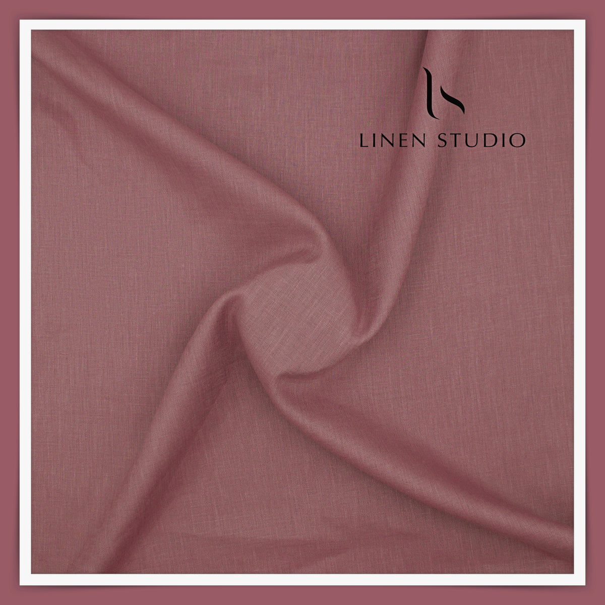 Burgoyne Premium Linen 70 Lea Shirting - Rasberry Taupe (NEW)