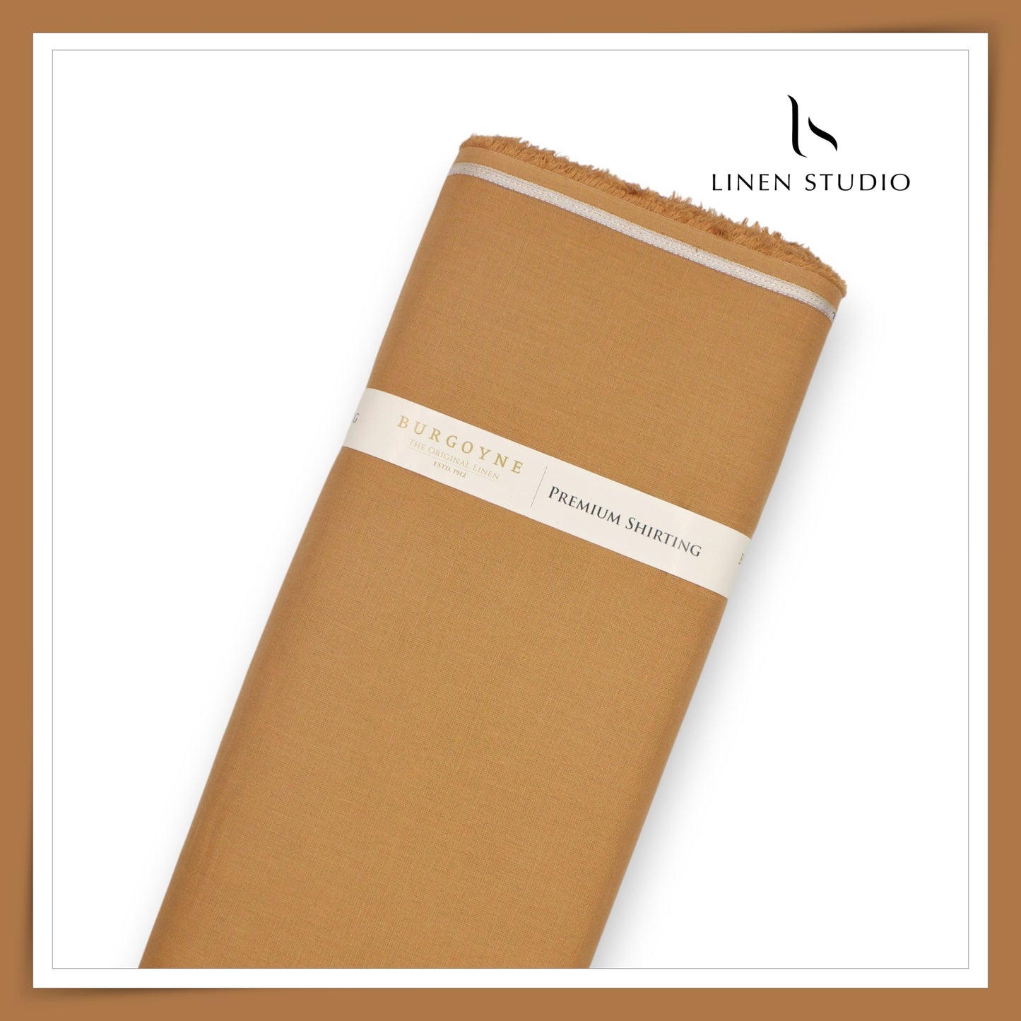 Burgoyne Premium Linen 70 Lea Shirting - French Beige (NEW)