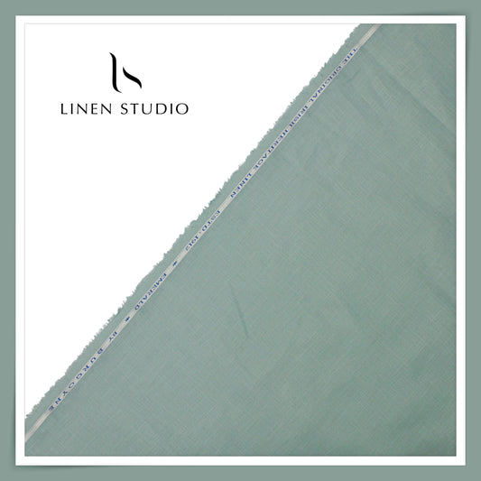 Burgoyne Premium Linen 70 Lea Shirting - Surf Blue (NEW)