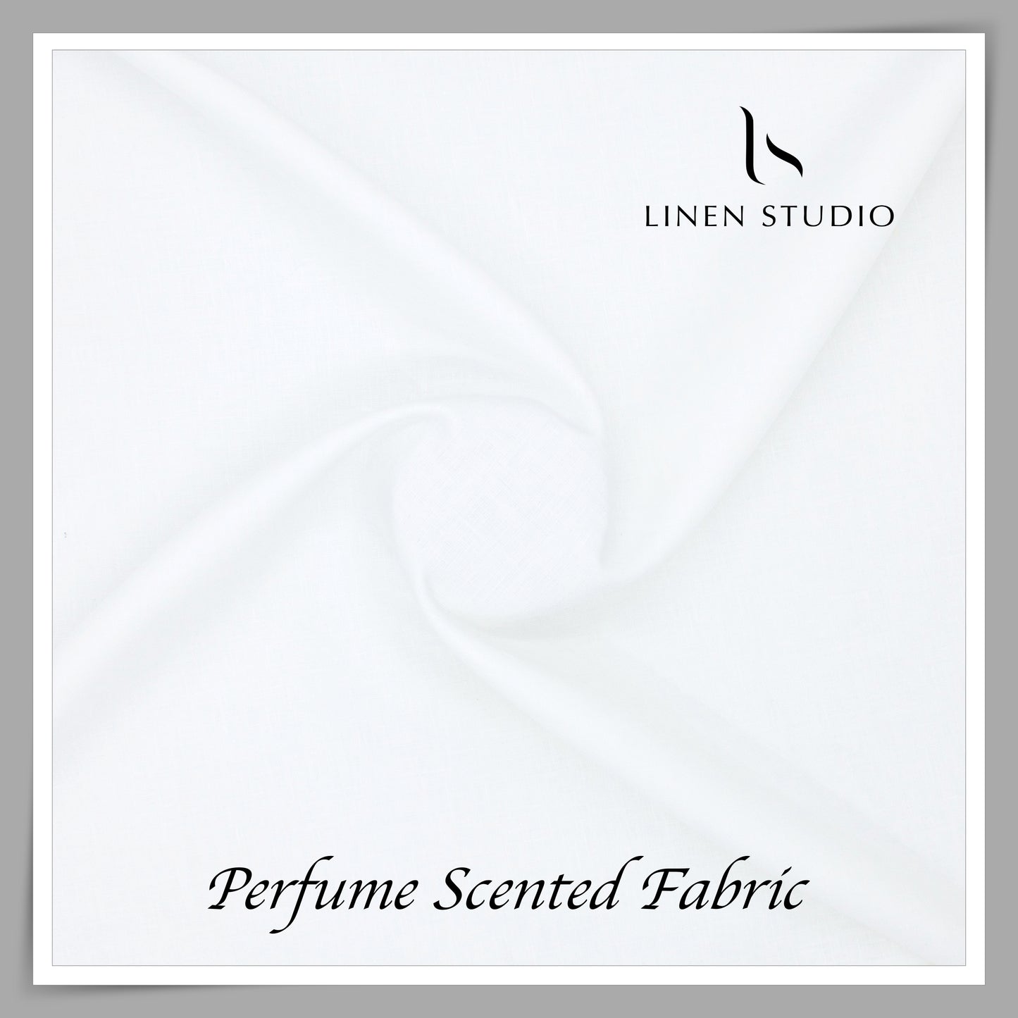 Burgoyne Pure Linen 60 Lea Fragma Scented Shirting - Bright White (NEW)