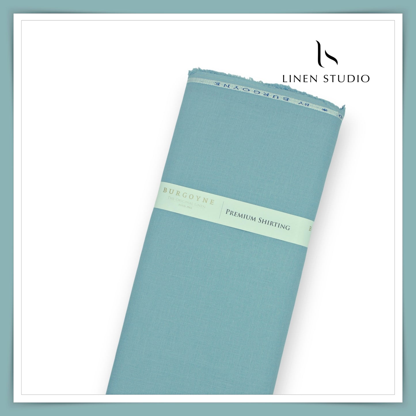 Burgoyne Premium Linen 70 Lea Shirting - Neptune Blue (NEW)
