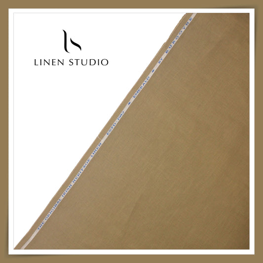 Burgoyne Premium Linen 70 Lea Shirting - Mocha Brown (NEW)