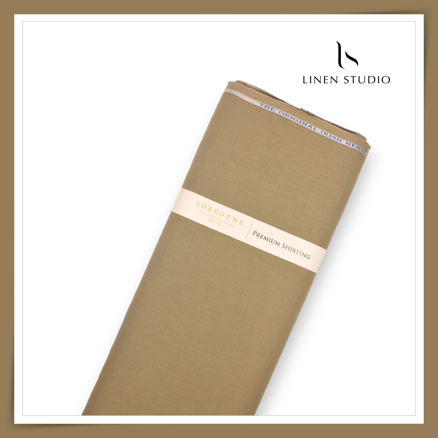 Burgoyne Premium Linen 70 Lea Shirting - Mocha Brown (NEW)