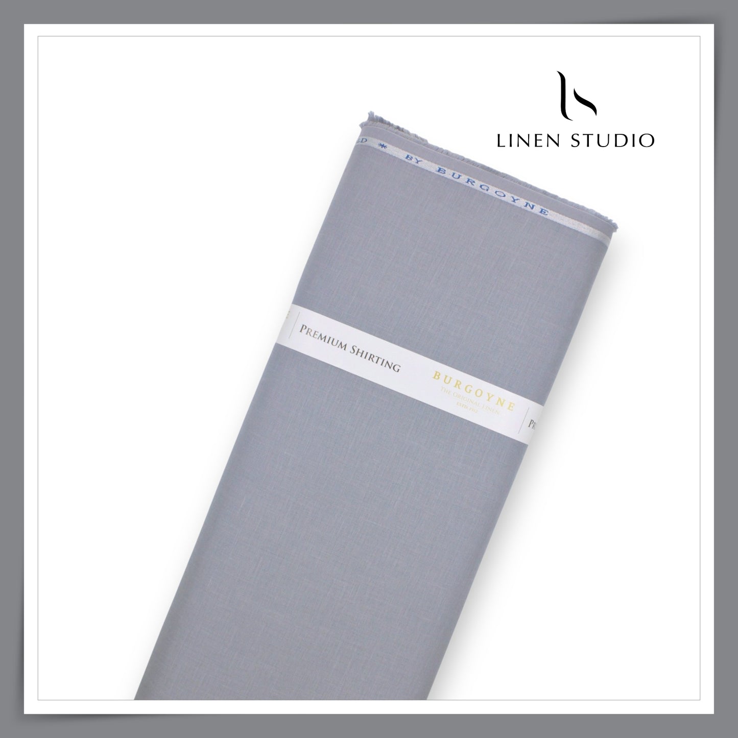 Burgoyne Premium Linen 70 Lea Shirting - Santa Grey (NEW)