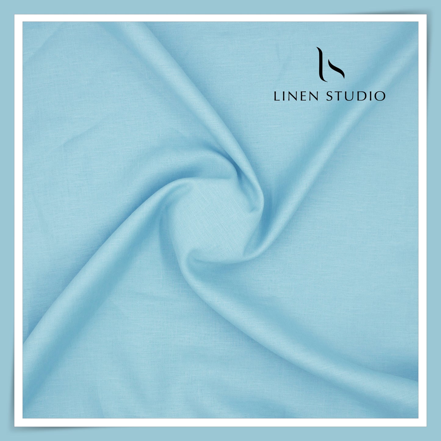 Burgoyne Premium Linen 70 Lea Shirting - Glacier Blue (NEW)