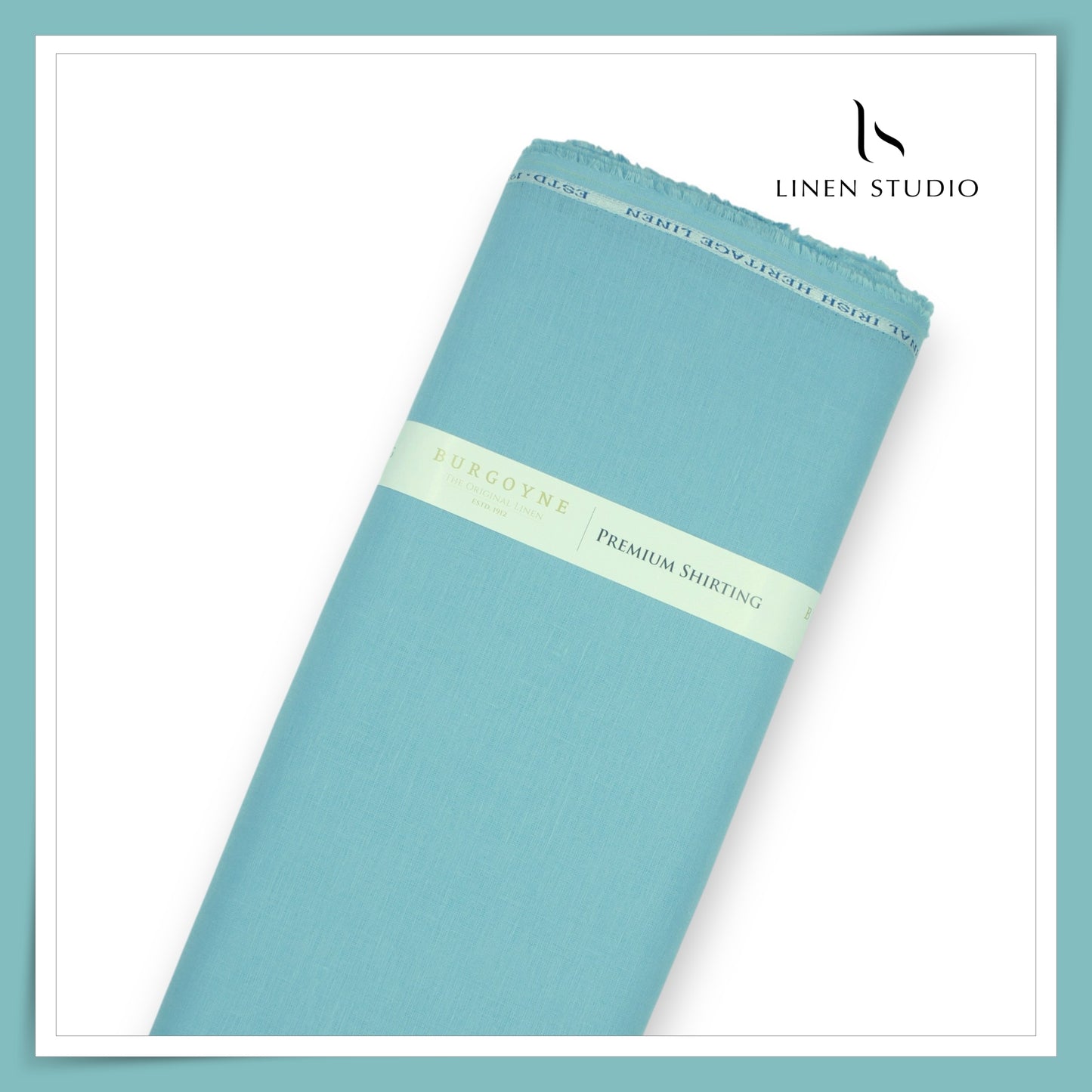 Burgoyne Premium Linen 70 Lea Shirting - Summer Blue (NEW)