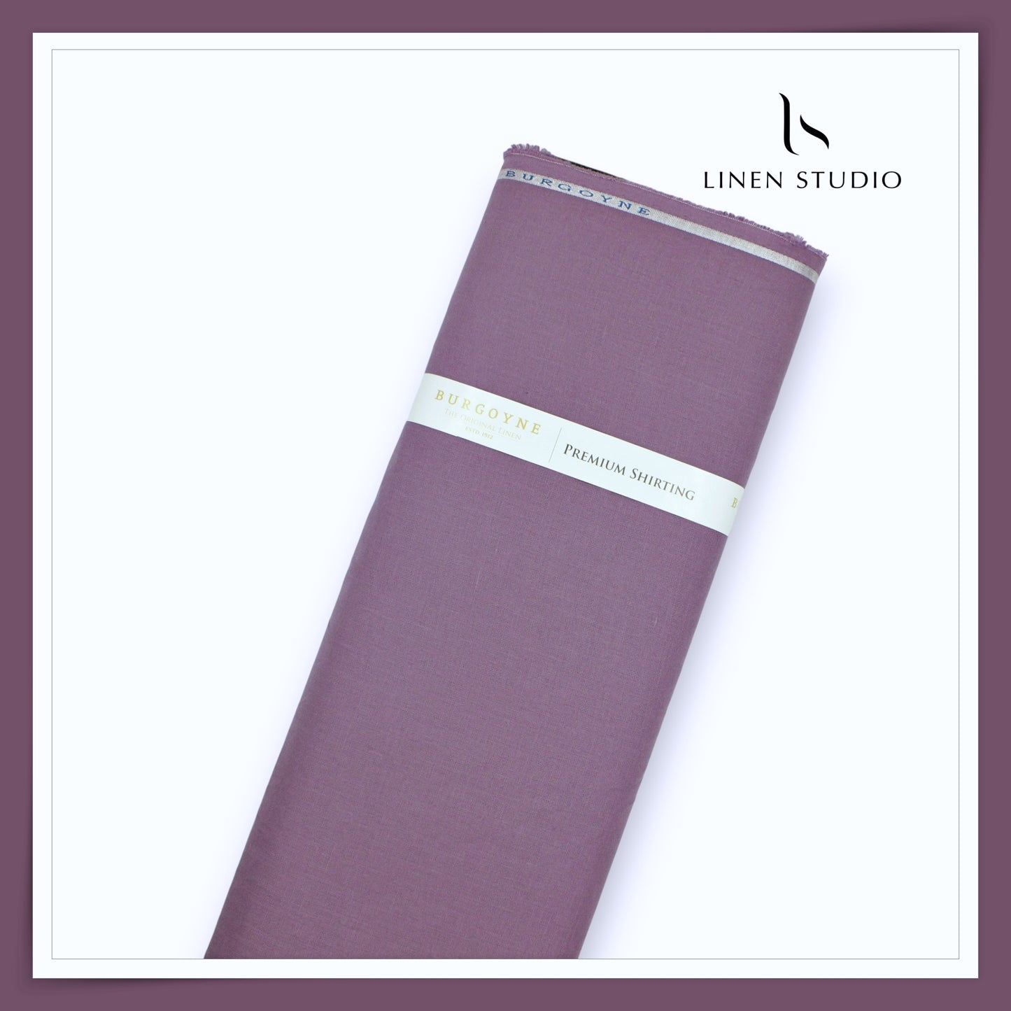 Burgoyne Premium Linen 70 Lea Shirting - Dirty Purple (NEW) (Most Liked)