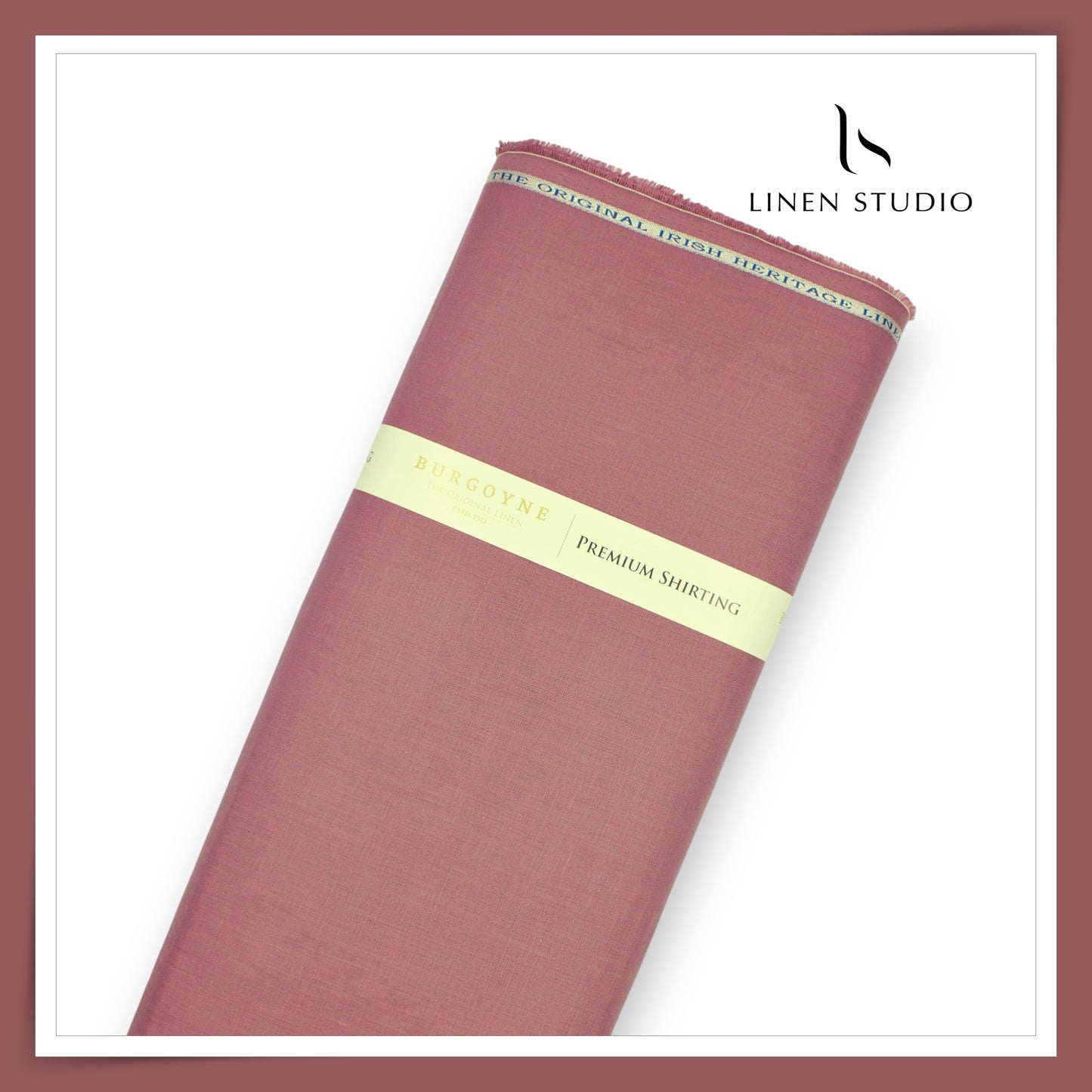 Burgoyne Premium Linen 70 Lea Shirting - Turkish Rose (NEW)