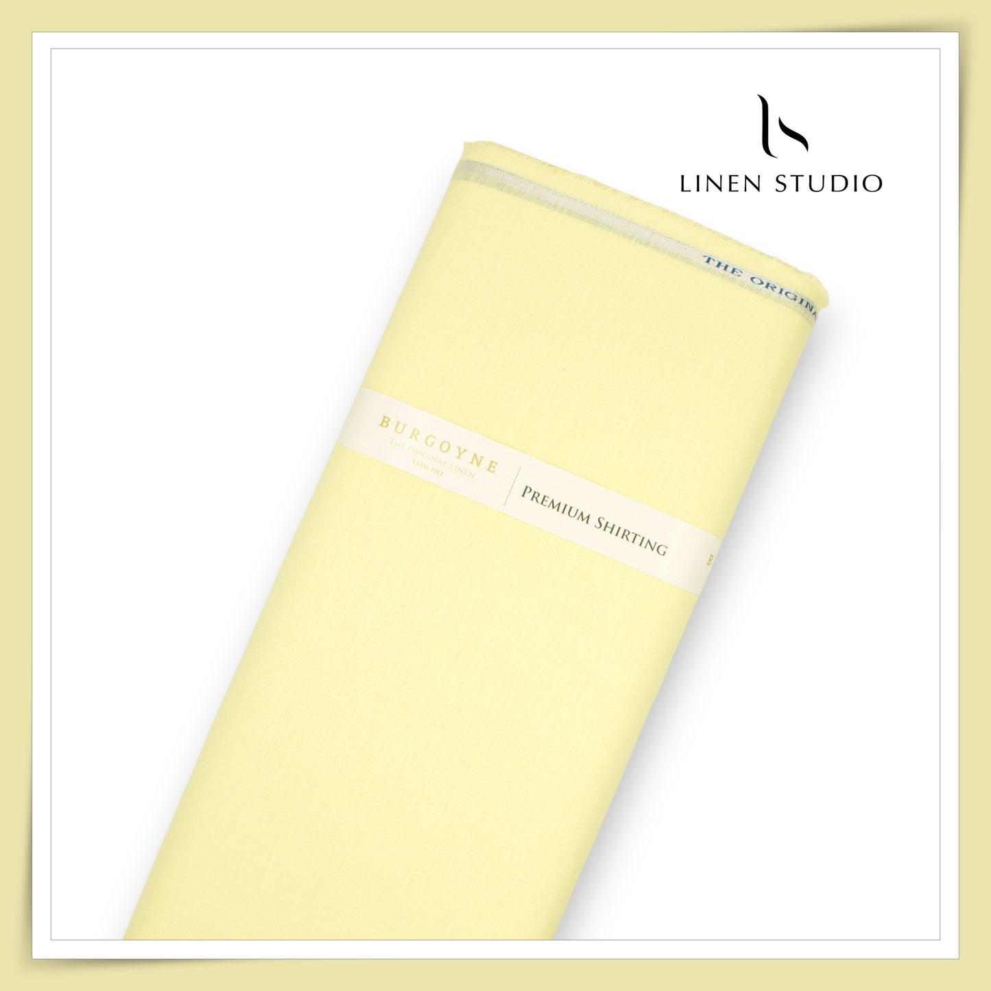 Burgoyne Premium Linen 70 Lea Shirting - Butter Yellow (NEW)