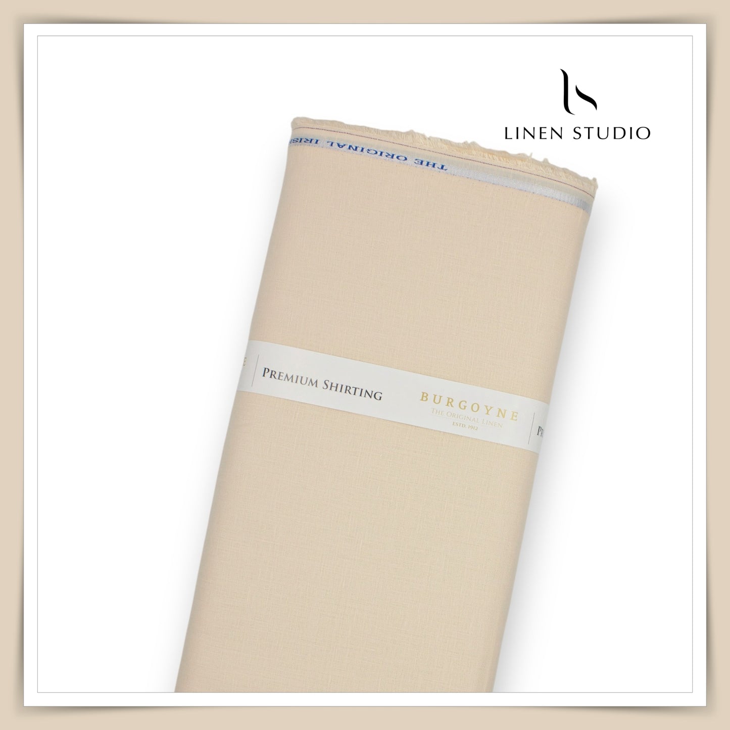 Burgoyne Premium Linen 70 Lea Shirting - Spanish Vanilla (NEW)