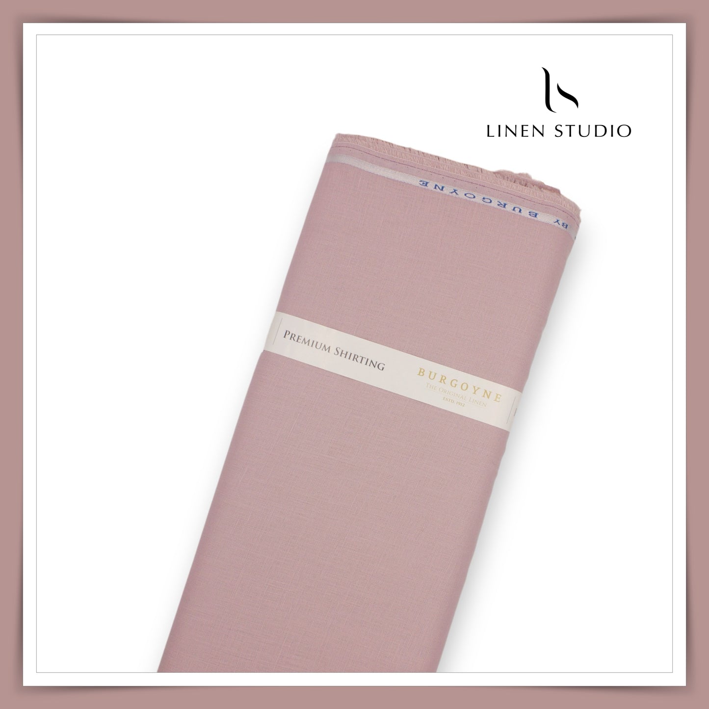 Burgoyne Premium Linen 70 Lea Shirting - Pink Martini (NEW)