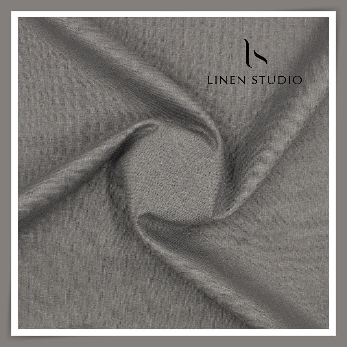 Burgoyne Premium Linen 70 Lea Shirting - Smokey Grey (NEW)