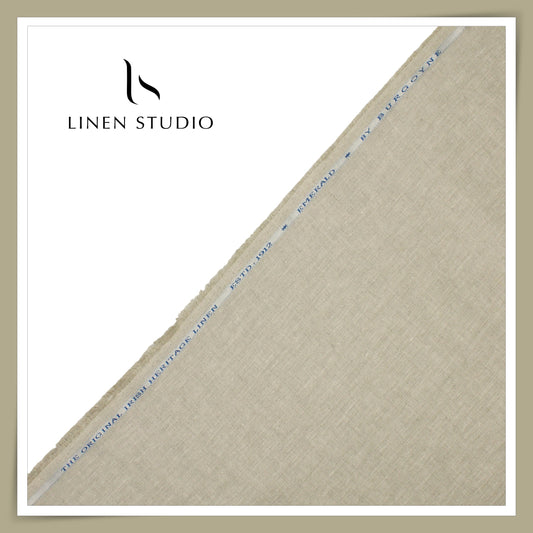 Burgoyne Premium Linen 70 Lea Shirting - Oatmeal (NEW)