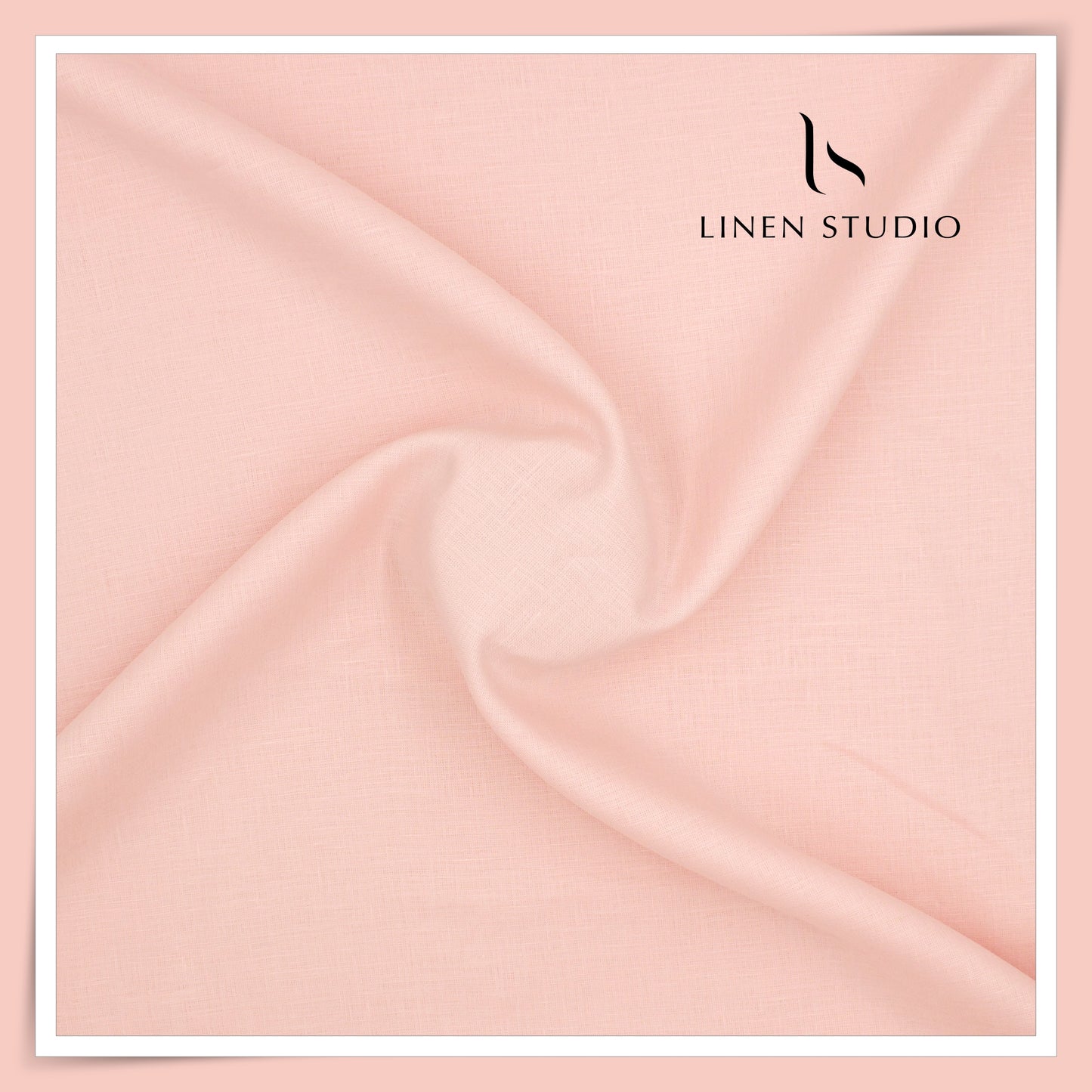Burgoyne Premium Linen 70 Lea Shirting - Peachy Pink (NEW)