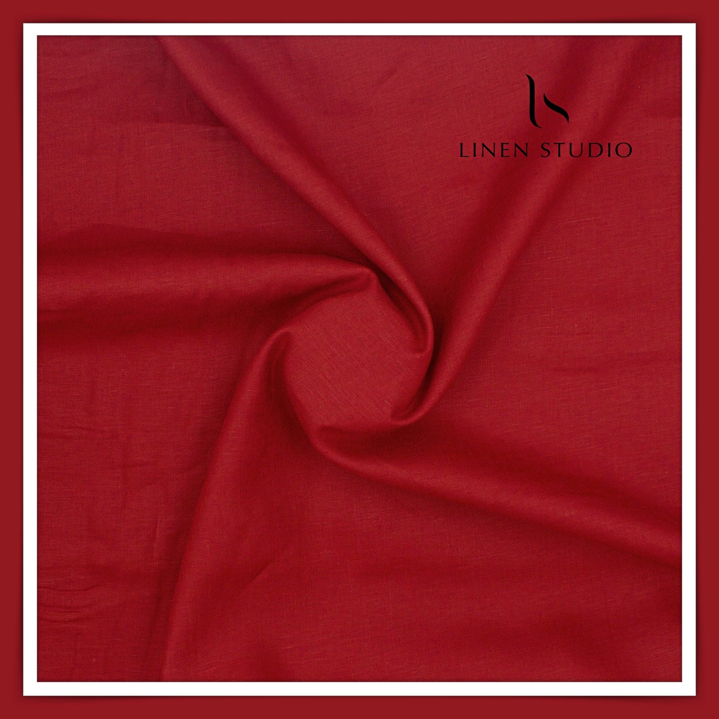 Burgoyne Premium Linen 70 Lea Shirting - Terracotta Red (NEW)