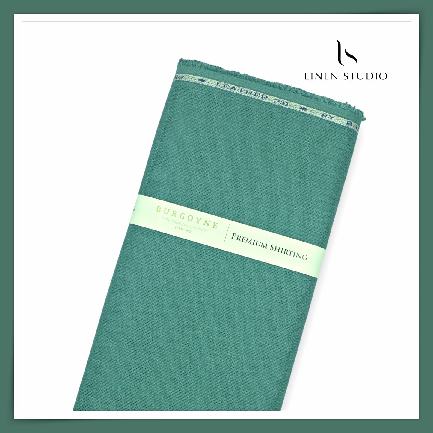Burgoyne 70 Lea Netted Premium Shirting - Teal Green (NEW)