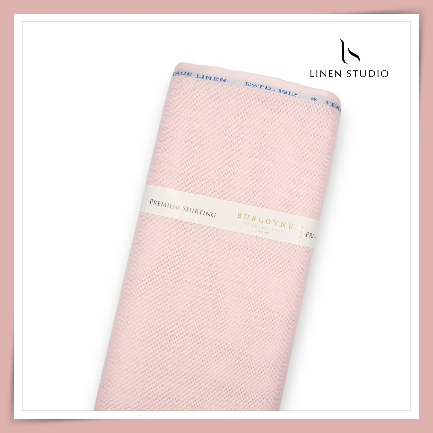 70 Lea Netted Premium Shirting by Burgoyne - Oyster Pink (NEW)