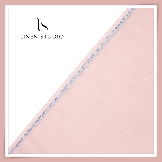 70 Lea Netted Premium Shirting by Burgoyne - Oyster Pink (NEW)