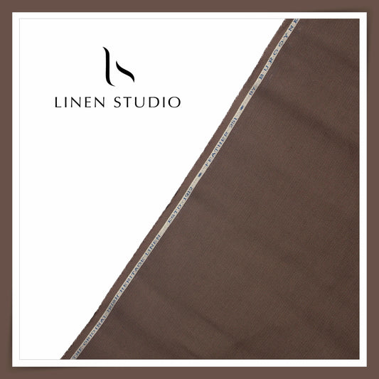 70 Lea Netted Premium Shirting by Burgoyne - Rock Brown (NEW)