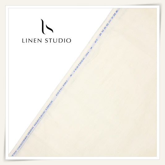 70 Lea Netted Premium Shirting by Burgoyne - Cream (NEW)