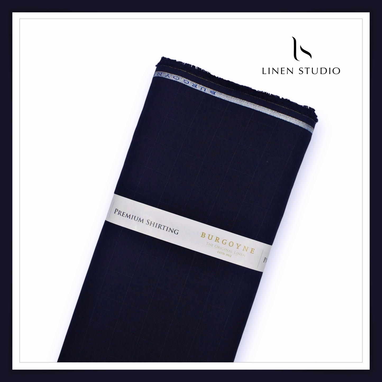 70 Lea Self Checks by Burgoyne - Navy Blue