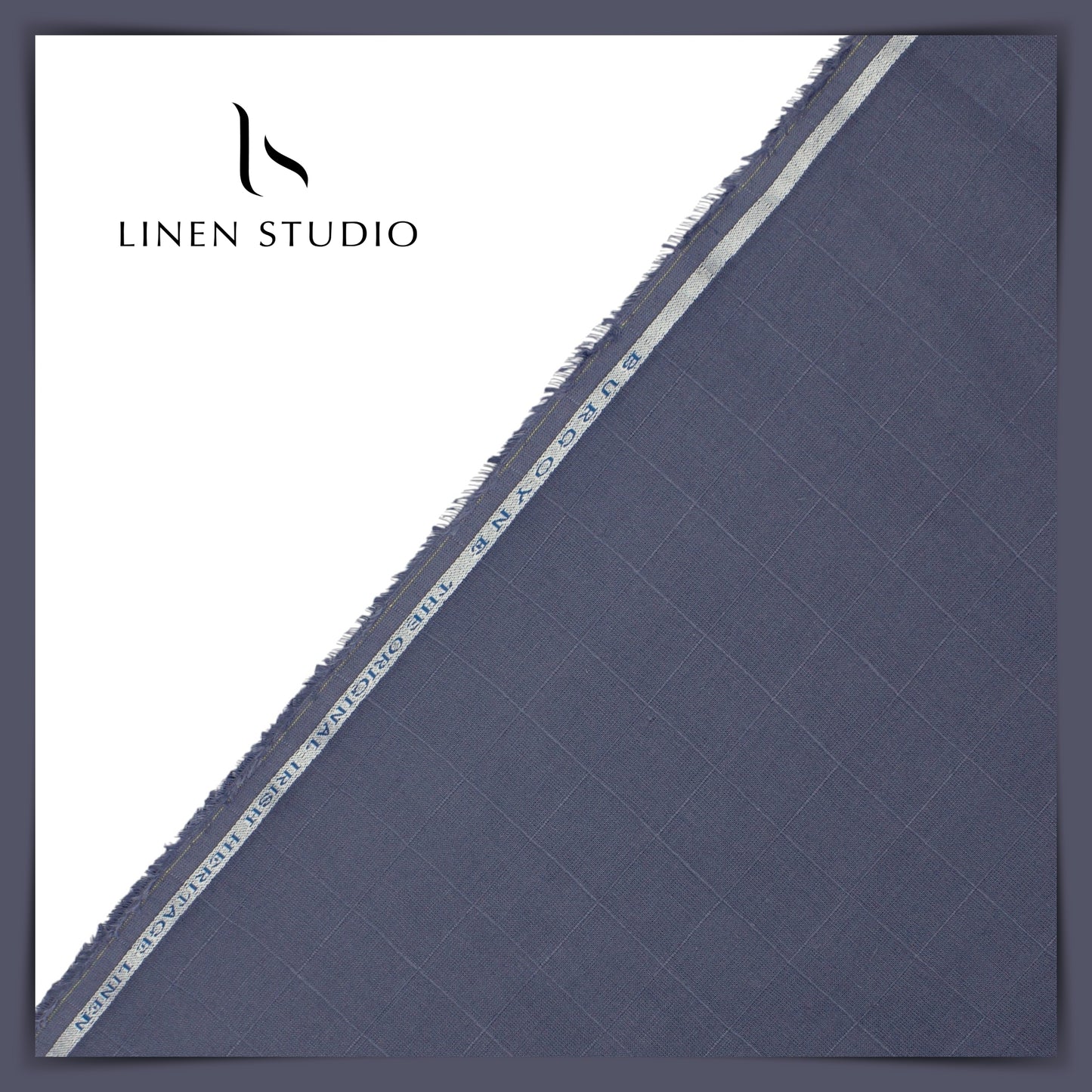 Burgoyne Self Checks, 70 Lea - Slate Grey - Linen Studio