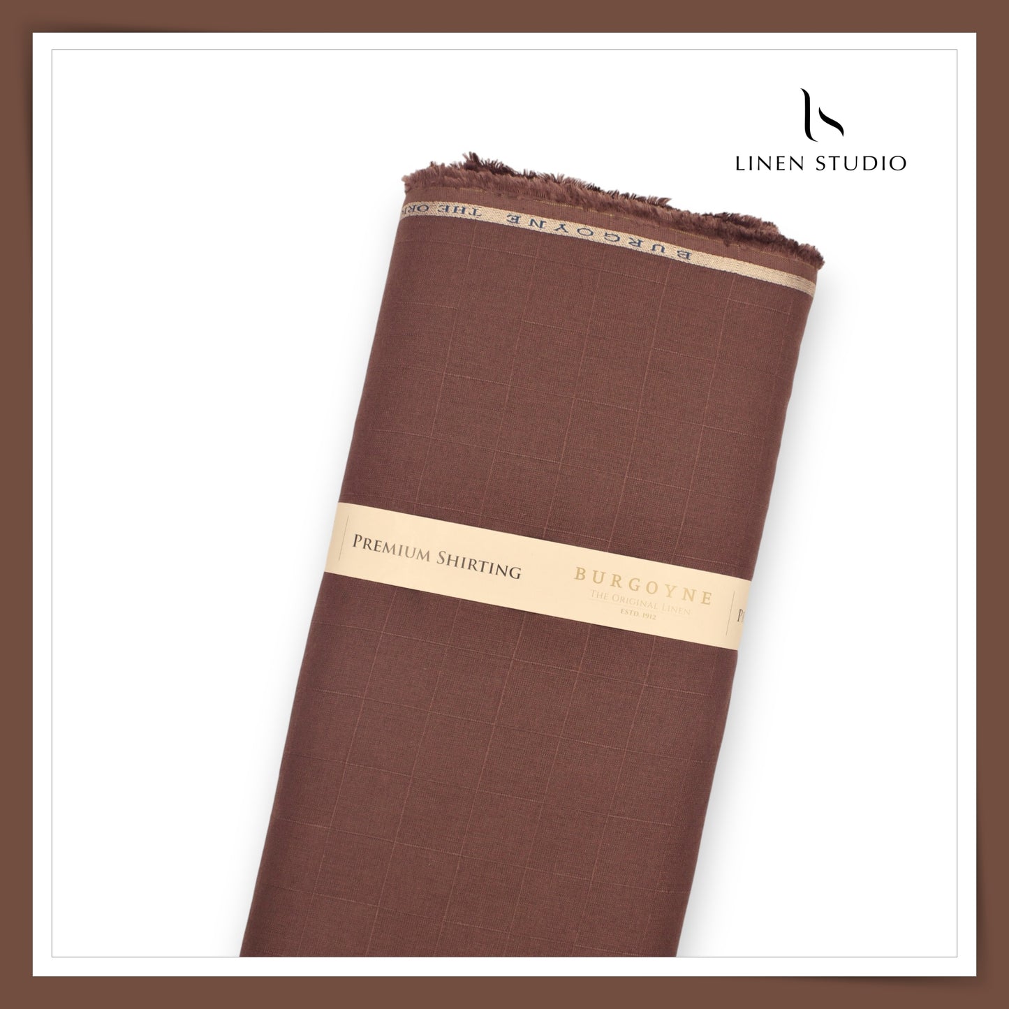 70 Lea Self Checks by Burgoyne - Deep Coffee Brown
