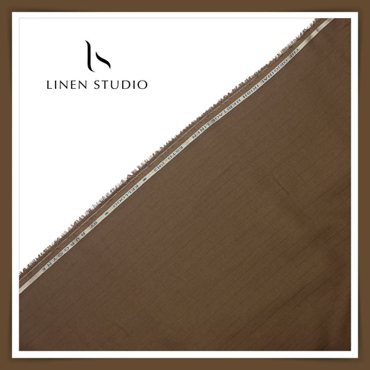 Burgoyne Premium Linen 70 Lea Shirting - Otter Brown (NEW)