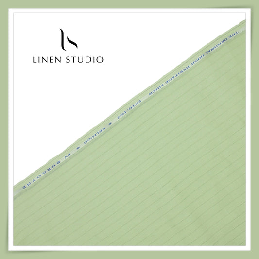 Burgoyne Premium Linen 70 Lea Shirting - Minty Green (NEW)