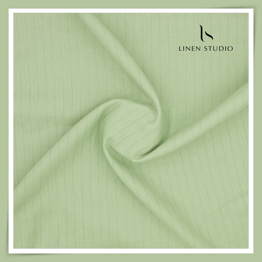 Burgoyne Premium Linen 70 Lea Shirting - Minty Green (NEW)