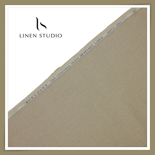 Burgoyne Premium Linen 70 Lea Shirting - Natural Brown (NEW)
