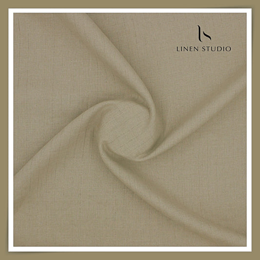 Burgoyne Premium Linen 70 Lea Shirting - Natural Brown (NEW)