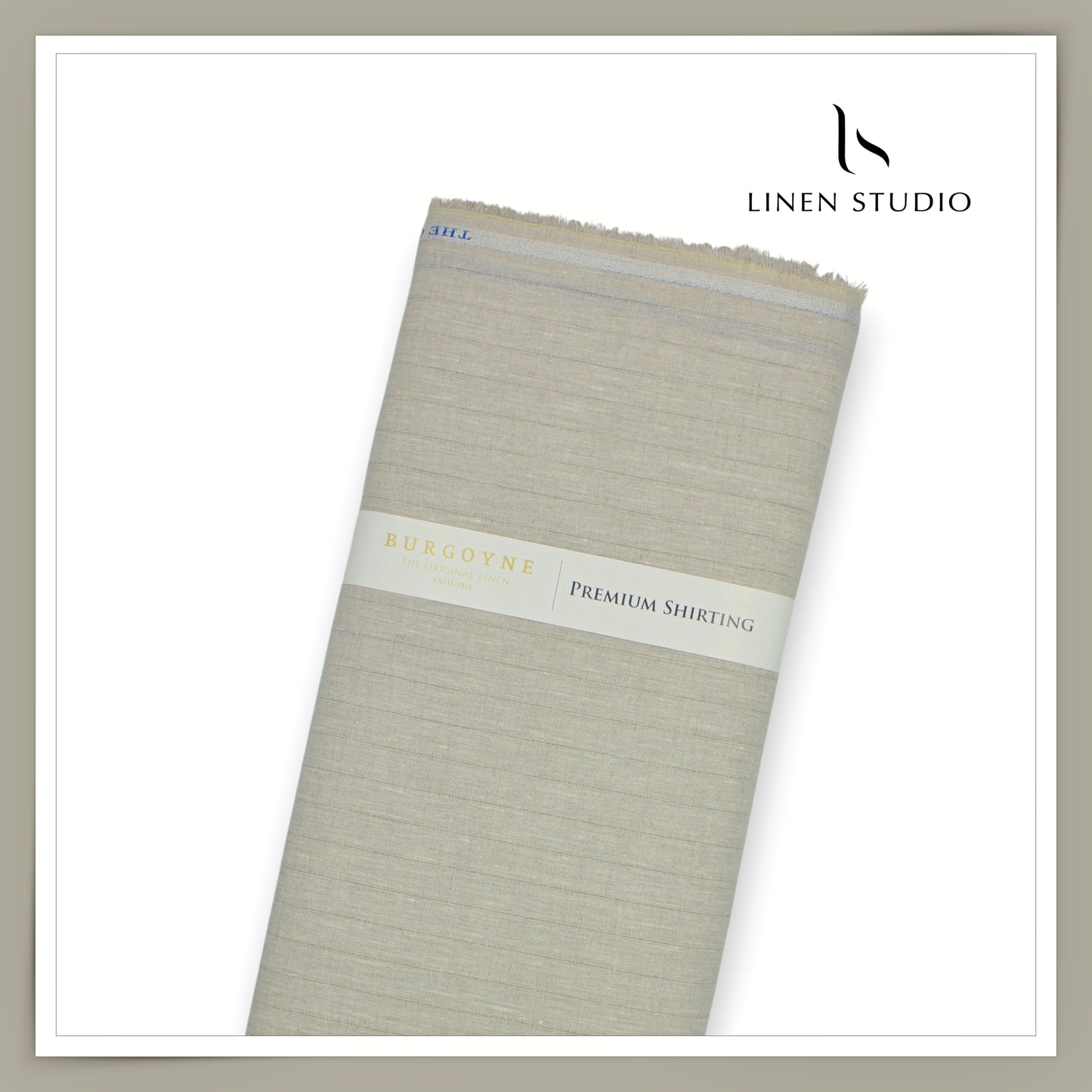 Burgoyne Premium Linen 70 Lea Shirting - Oatmeal Brown (NEW)