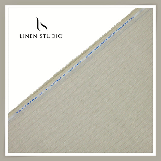 Burgoyne Premium Linen 70 Lea Shirting - Oatmeal Brown (NEW)