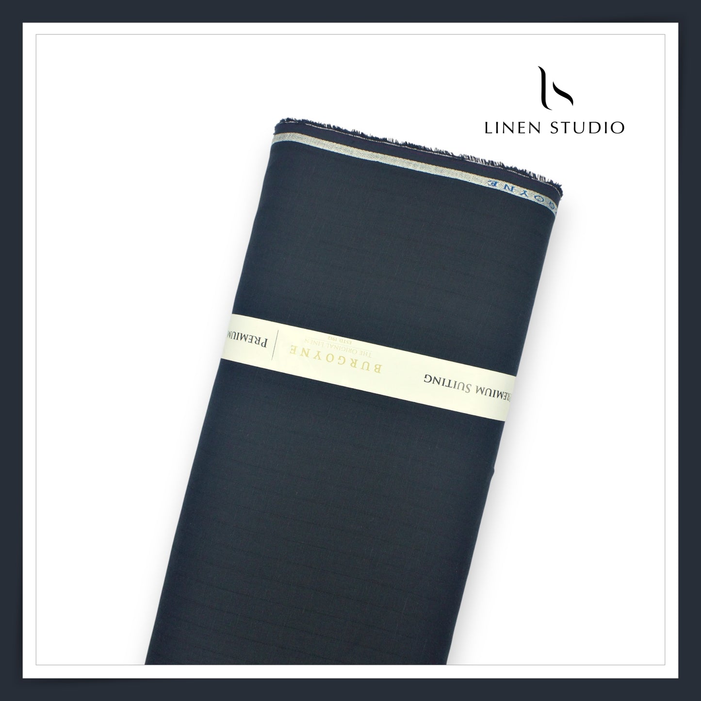 70 Lea Self Stripe Shirting by Burgoyne - Gunmetal Grey (NEW) (Fastest Selling)
