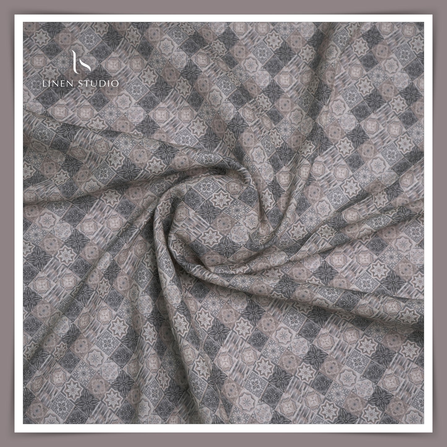 Burgoyne Linen 95% Cotton 5% - Digital Printed - Linen Studio