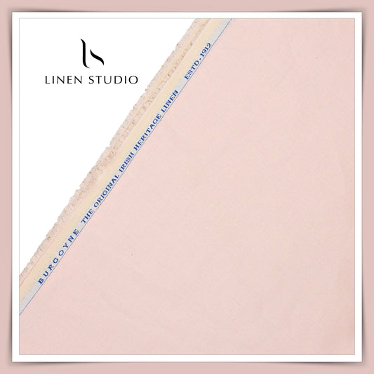 Burgoyne 40 Lea Pure Linen Premium Suiting - Oyster Pink (NEW) (Fastest Selling)