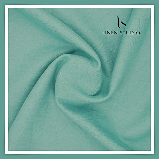 Burgoyne Pure Linen Premium Suiting - Northern Lights Blue (Summer Collection)